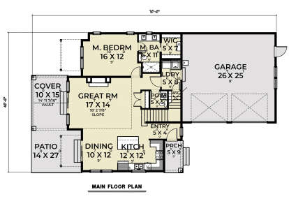 Main Floor  for House Plan #2464-00055