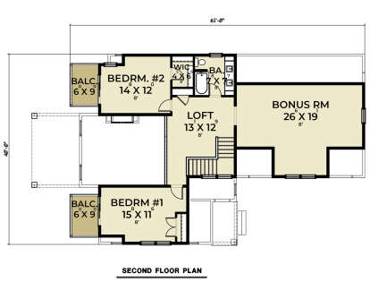 Second Floor for House Plan #2464-00055