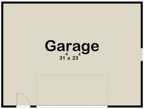 Garage Floor for House Plan #963-00719