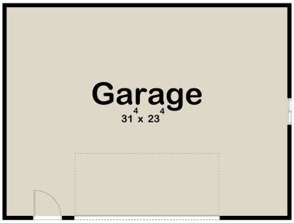 Garage Floor for House Plan #963-00719