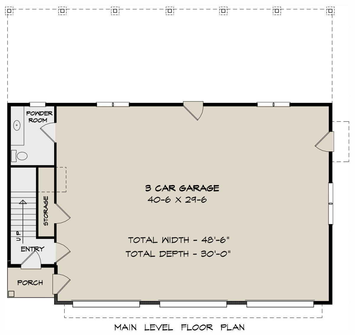 First Floor for House Plan #6082-00216