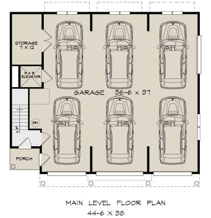 First Floor for House Plan #6082-00217