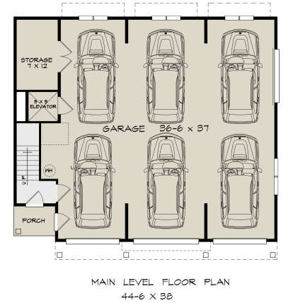 First Floor for House Plan #6082-00217