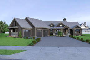 Craftsman House Plan #2464-00056 Elevation Photo