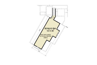 Bonus Room for House Plan #2464-00056
