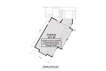 Garage for House Plan #2464-00056