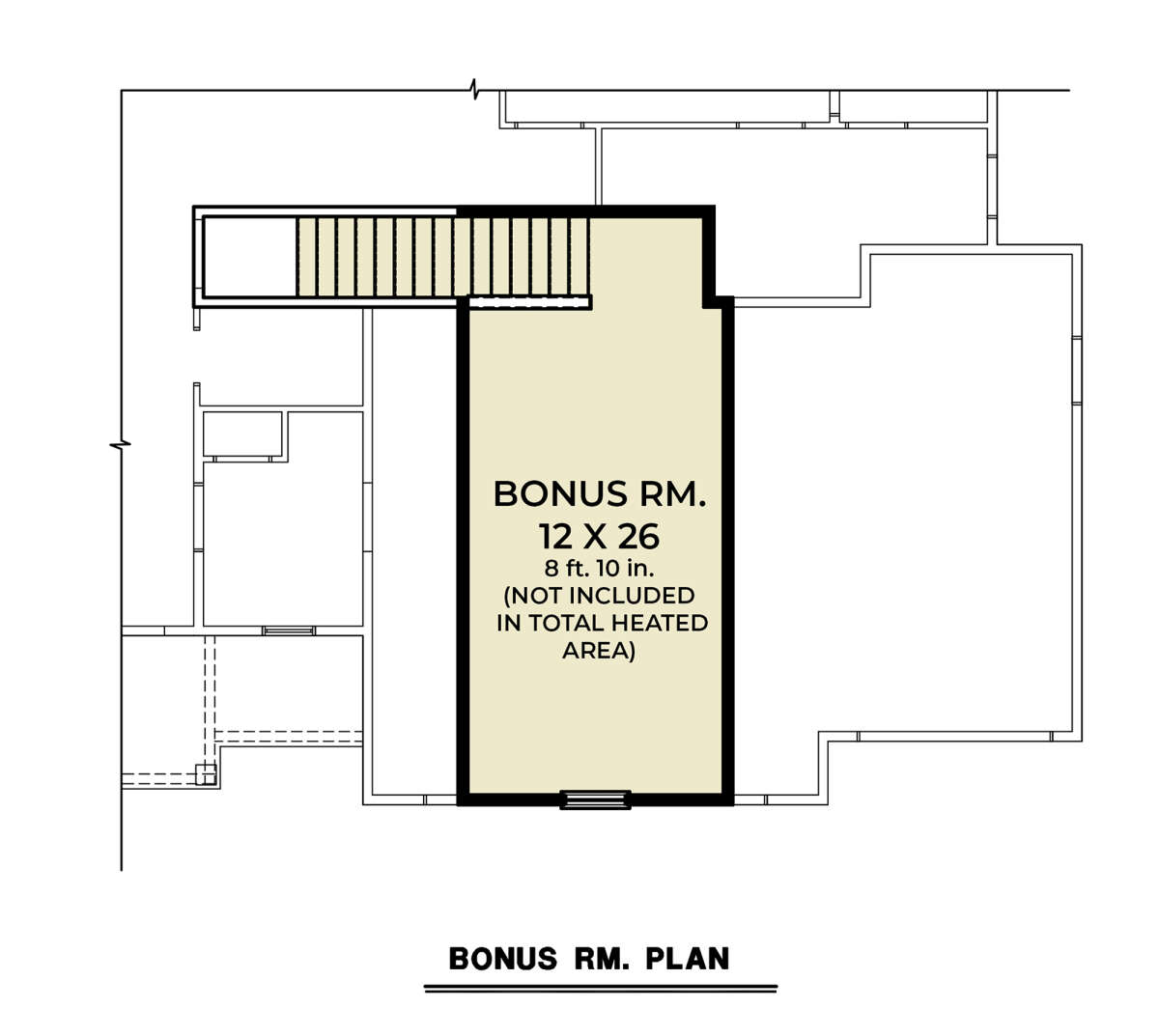 Bonus Room for House Plan #2464-00057