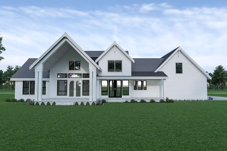 Modern Farmhouse House Plan #2464-00058 Elevation Photo