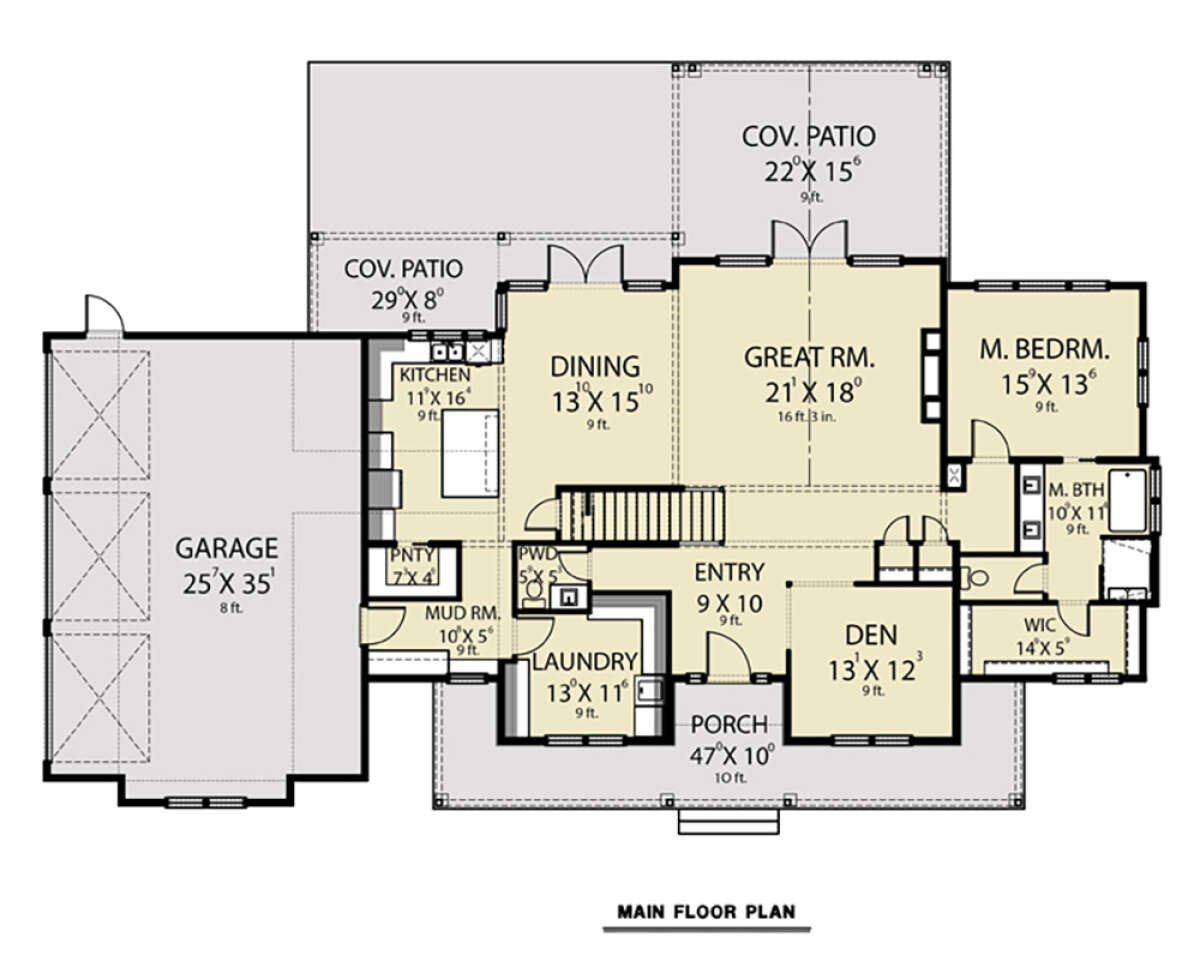 Main Floor  for House Plan #2464-00058