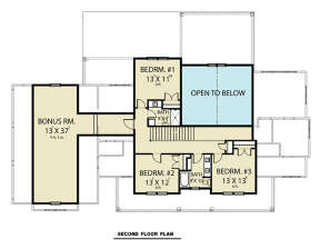 Second Floor for House Plan #2464-00058