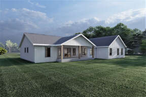 Modern Farmhouse House Plan #6422-00024 Elevation Photo