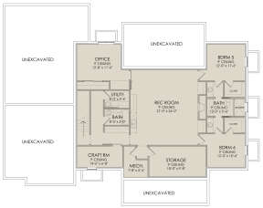 In Ground Basement for House Plan #6422-00024