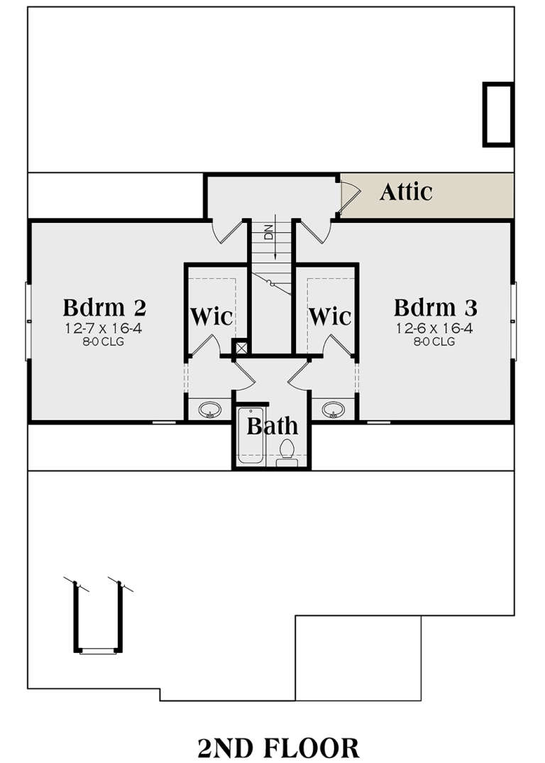 House Plan House Plan #2832 Drawing 2
