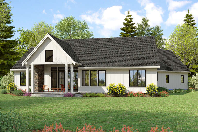 Modern Farmhouse House Plan #2559-00957 Elevation Photo