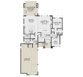 Main Floor  for House Plan #2559-00958