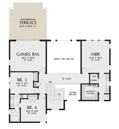 Second Floor for House Plan #2559-00958