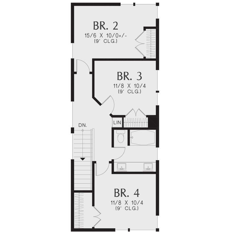 Contemporary Plan 1,864 Square Feet, 4 Bedrooms, 2.5 Bathrooms 2559