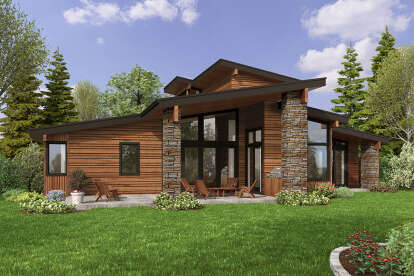 Contemporary House Plan #2559-00961 Elevation Photo