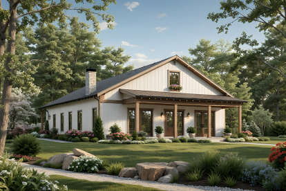 Barn House Plan #348-00311 Elevation Photo