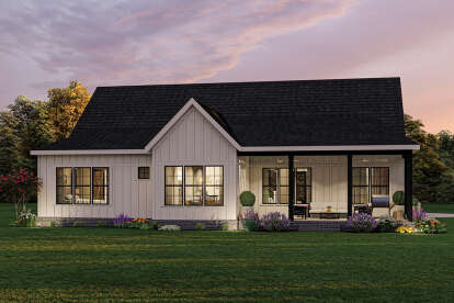 Modern Farmhouse House Plan #009-00320 Elevation Photo