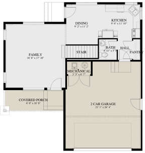 Main Floor  for House Plan #2802-00188