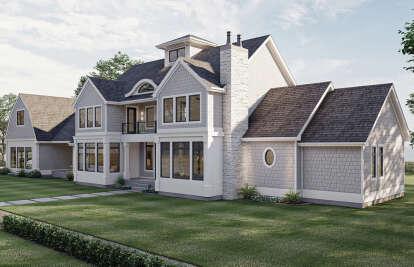 Lake Front House Plan #963-00722 Elevation Photo