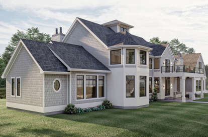 Lake Front House Plan #963-00722 Elevation Photo