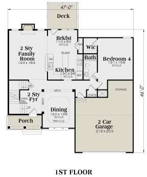 Main Floor for House Plan #009-00130