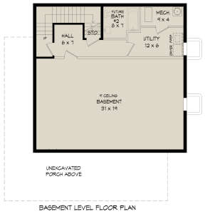 Basement for House Plan #940-00685