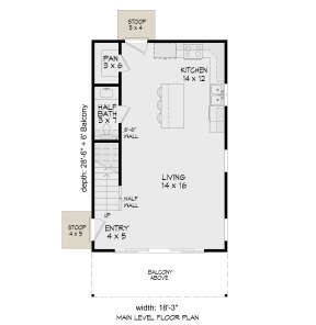 First Floor for House Plan #940-00686
