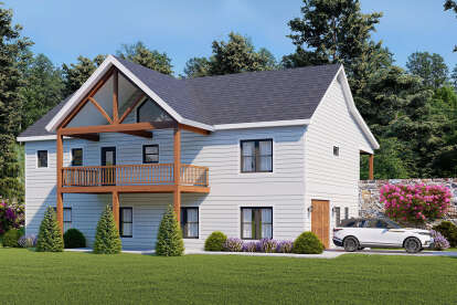 House Plan House Plan #28334 Angled Front Elevation