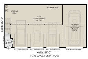 Garage Floor for House Plan #940-00689