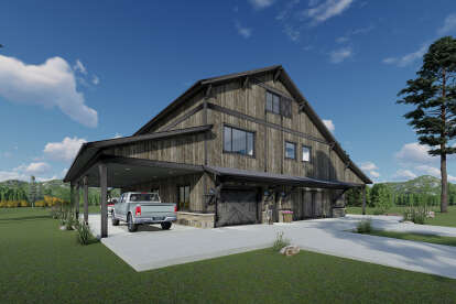 Barn House Plan #425-00047 Elevation Photo