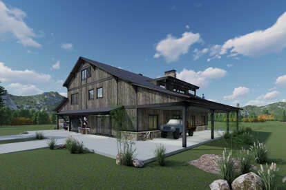 Barn House Plan #425-00047 Elevation Photo