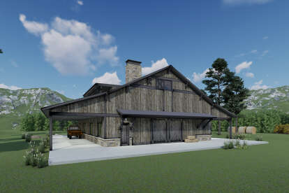 Barn House Plan #425-00047 Elevation Photo
