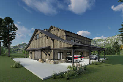 Barn House Plan #425-00047 Elevation Photo