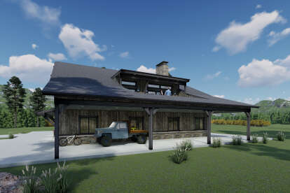 Barn House Plan #425-00047 Elevation Photo