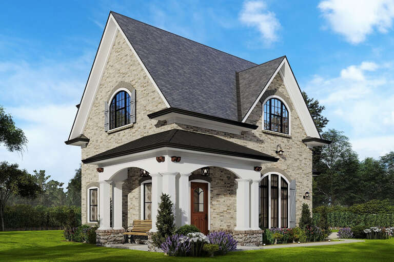 European House Plan #699-00350 Elevation Photo