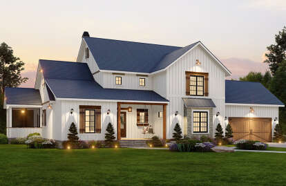 Modern Farmhouse House Plan #699-00351 Elevation Photo