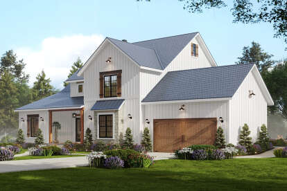 Modern Farmhouse House Plan #699-00351 Elevation Photo