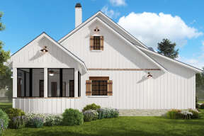 Modern Farmhouse House Plan #699-00351 Elevation Photo
