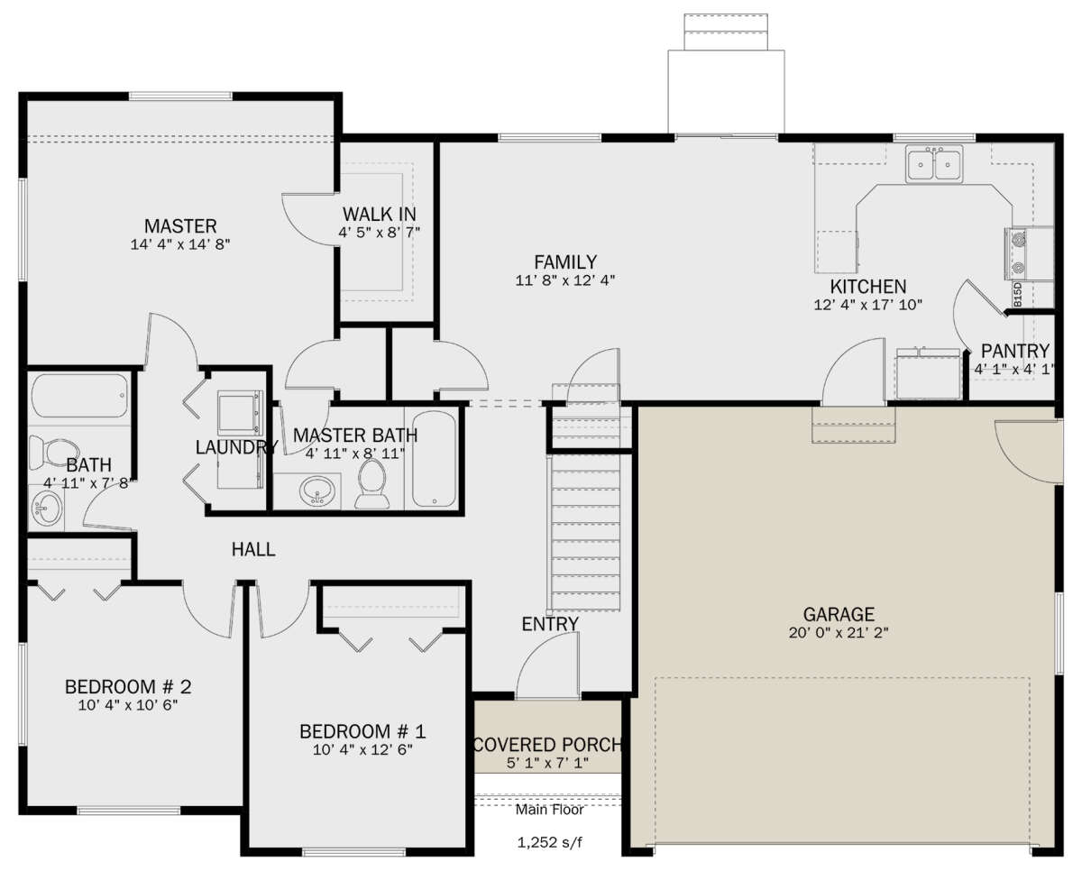 Main Floor  for House Plan #2802-00189