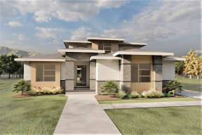 Modern House Plan #6422-00027 Elevation Photo