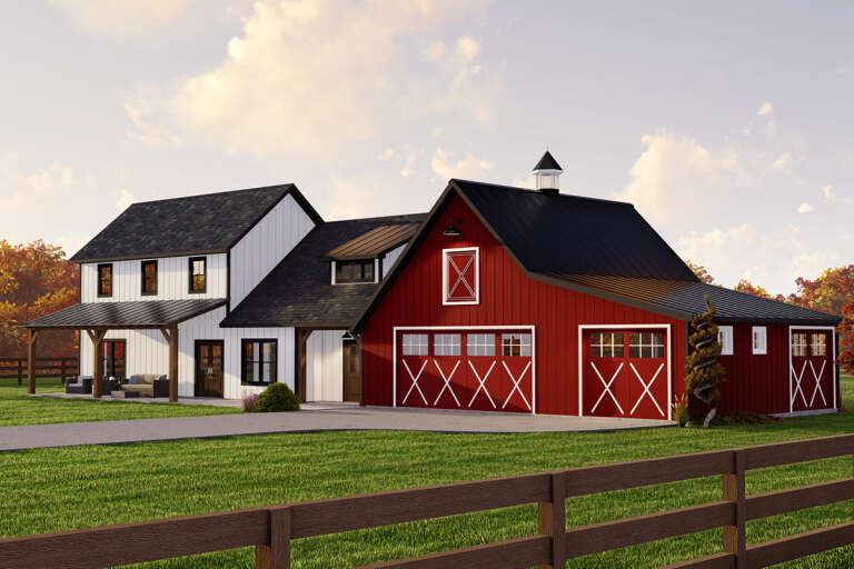 Barn House Plan #5032-00201 Elevation Photo