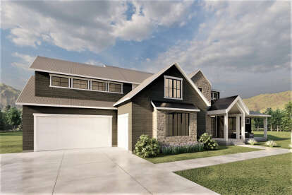 Craftsman House Plan #6422-00028 Elevation Photo