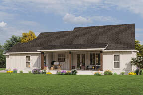 Modern Farmhouse House Plan #041-00318 Elevation Photo