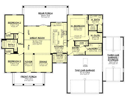 Main Floor  for House Plan #041-00318