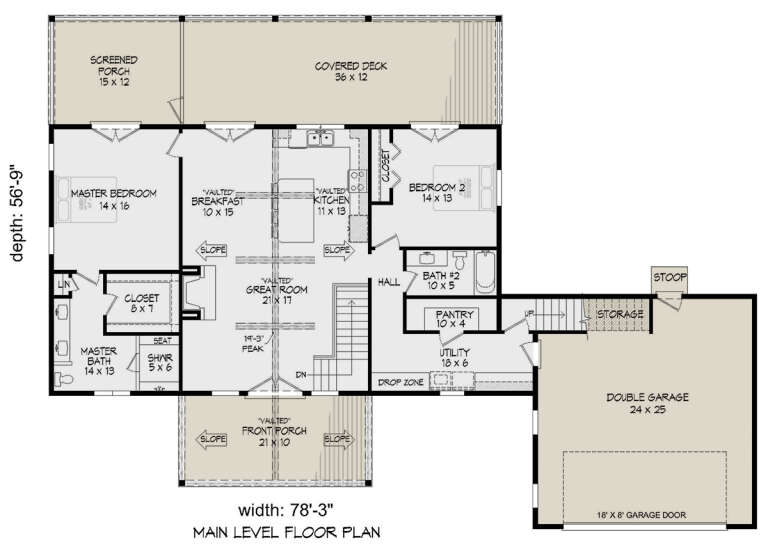 House Plan House Plan #28354 Drawing 1