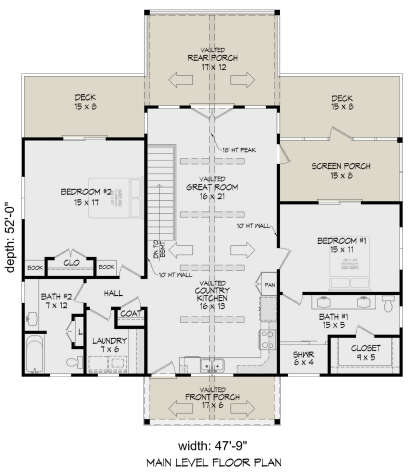 Main Floor  for House Plan #940-00699