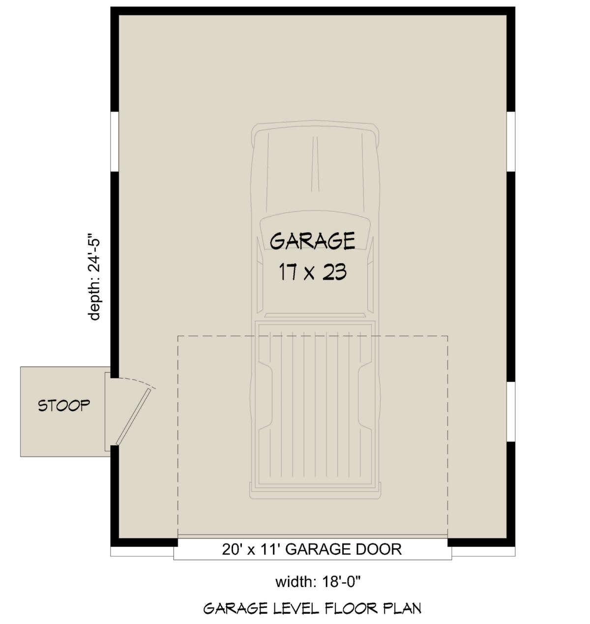 Garage Floor for House Plan #940-00700